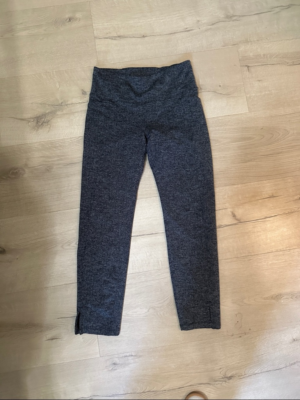 Athleta Charcoal Heather High-Waist Capri Leggings
